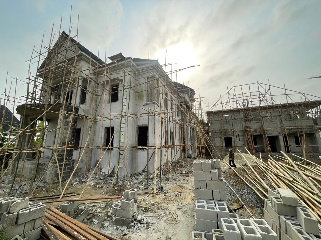Fully Detached 4-Bedroom Duplex - Plastering and Blockwork Progress